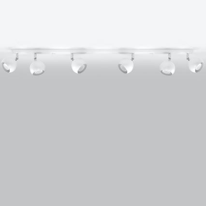 Ceiling spotlight OCULARE 6xGU10/10W/230V