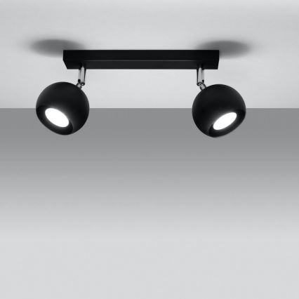 Ceiling spotlight OCULARE 2xGU10/10W/230V