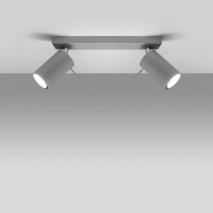 Ceiling spotlight RING 2xGU10/10W/230V