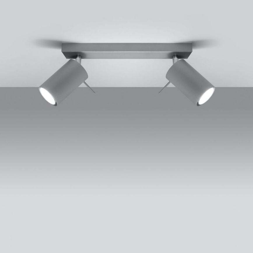 Ceiling spotlight RING 2xGU10/10W/230V