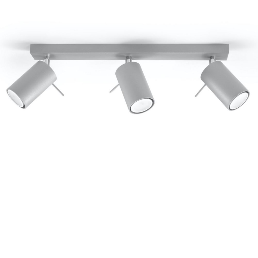 Ceiling spotlight RING 3xGU10/10W/230V