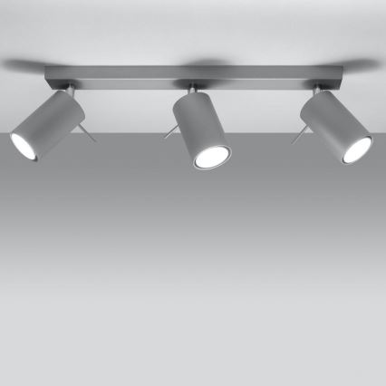 Ceiling spotlight RING 3xGU10/10W/230V