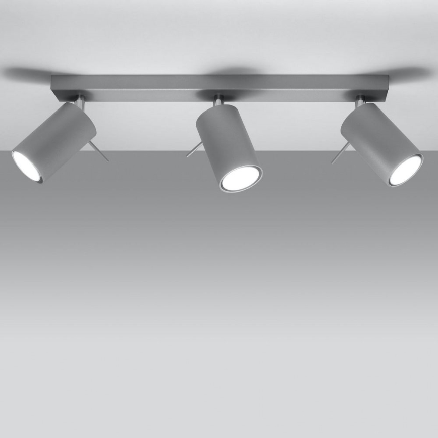 Ceiling spotlight RING 3xGU10/10W/230V