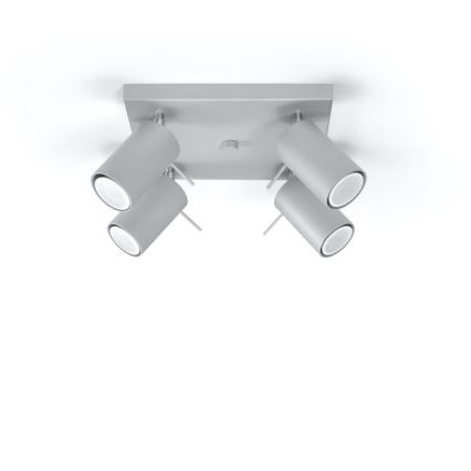 Ceiling spotlight RING 4xGU10/10W/230V