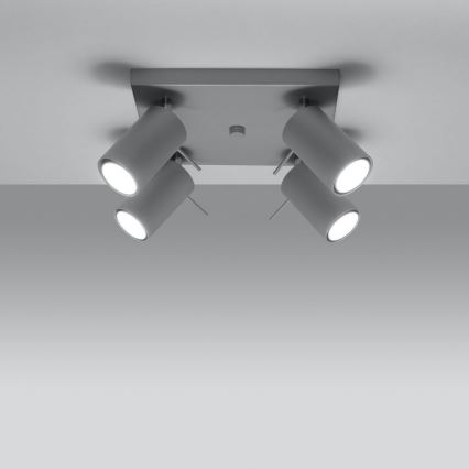 Ceiling spotlight RING 4xGU10/10W/230V