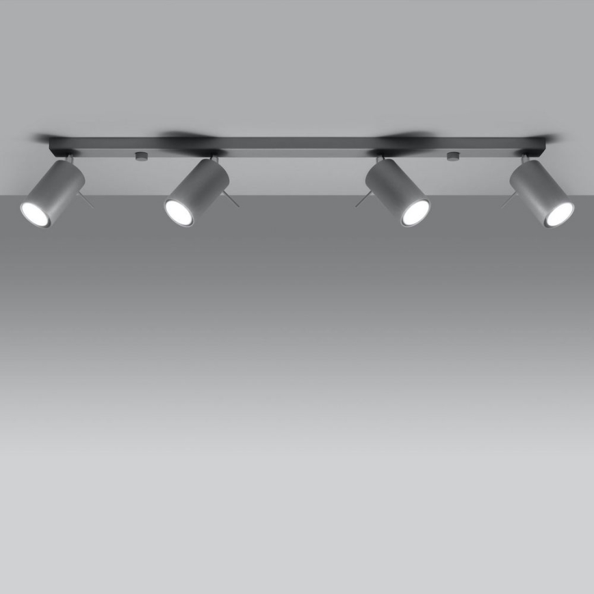 Ceiling spotlight RING 4xGU10/10W/230V