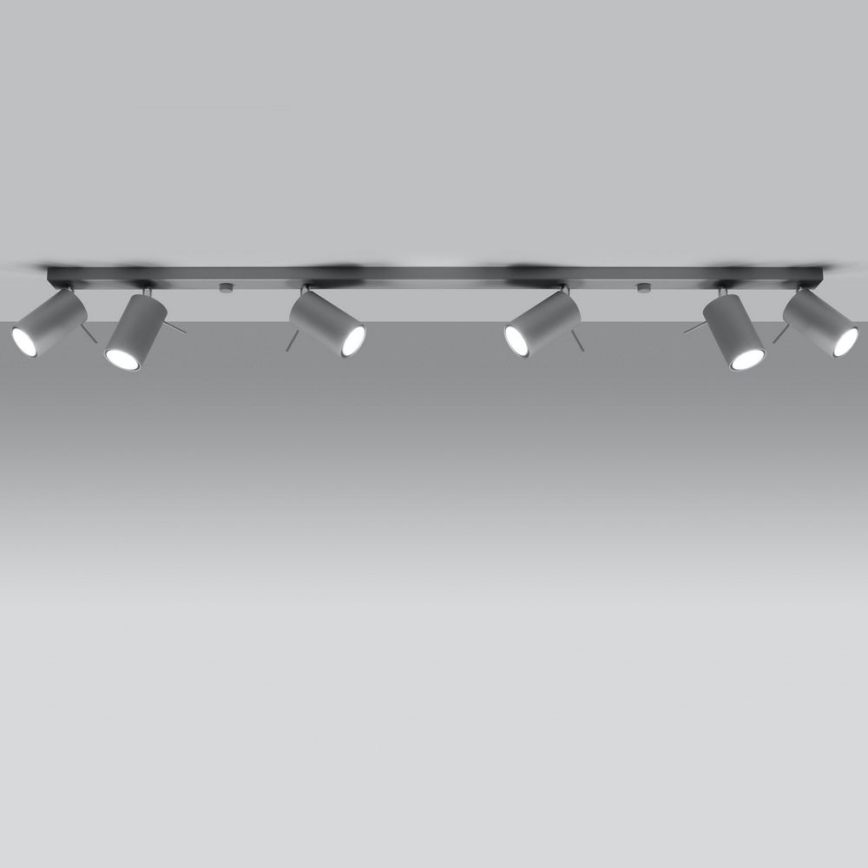 Ceiling spotlight RING 6xGU10/10W/230V