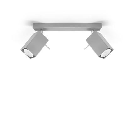 Spotlight MERIDA 2xGU10/40W/230V grey