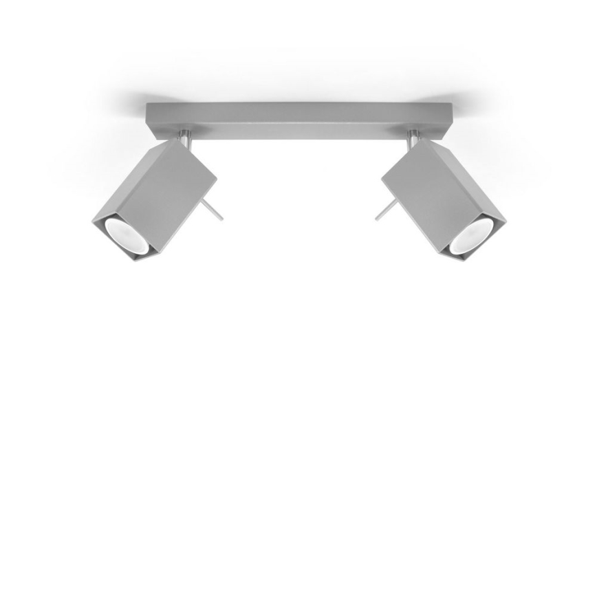 Spotlight MERIDA 2xGU10/40W/230V grey