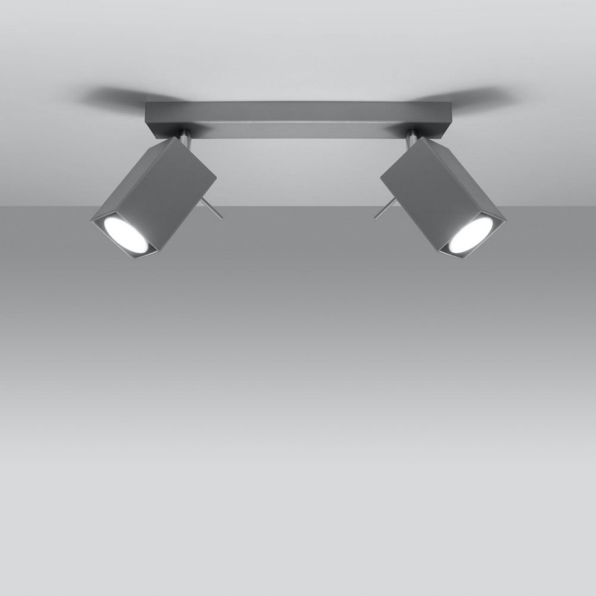 Spotlight MERIDA 2xGU10/40W/230V grey