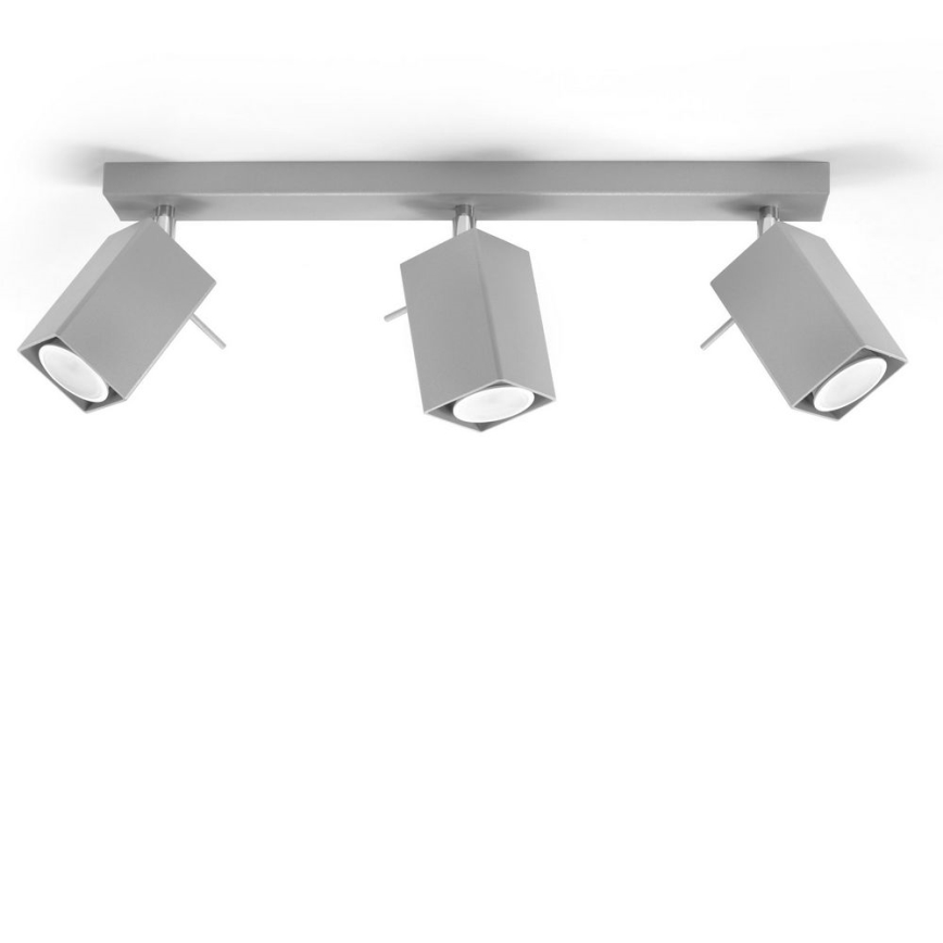 Spotlight MERIDA 3xGU10/40W/230V grey
