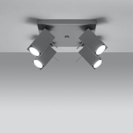 Spotlight MERIDA 4xGU10/40W/230V grey