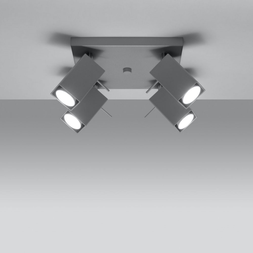 Spotlight MERIDA 4xGU10/40W/230V grey