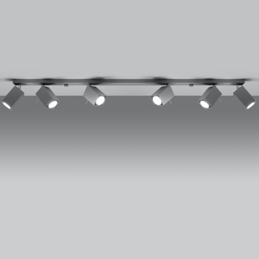 Spotlight MERIDA 6xGU10/40W/230V grey