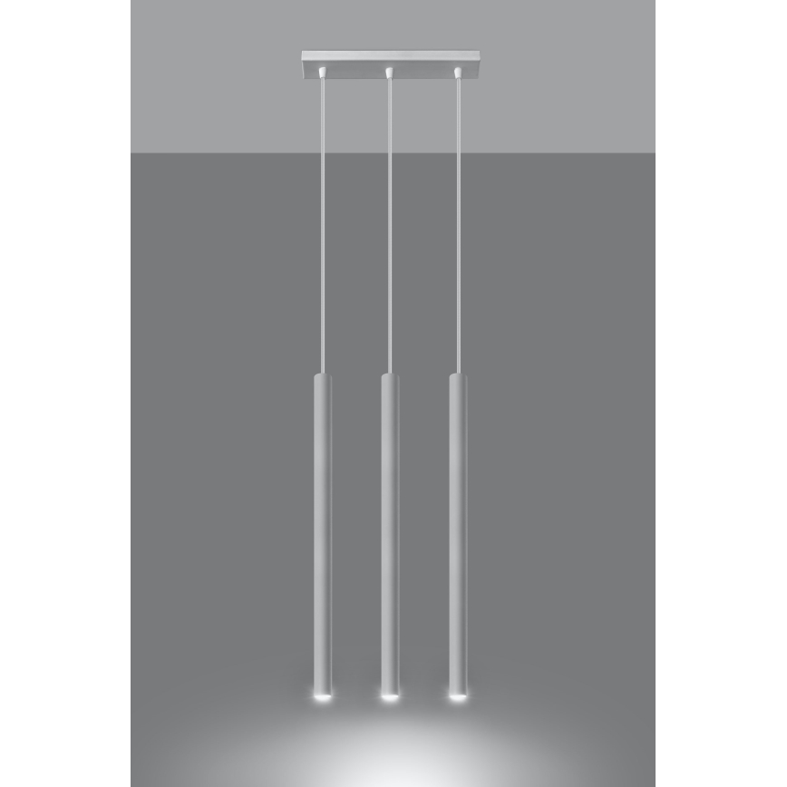 Chandelier on a string PASTELO 3xG9/8W/230V white