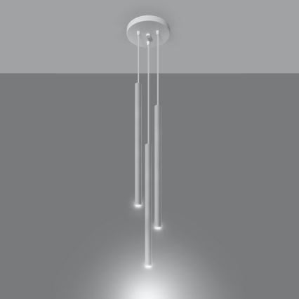 Chandelier on a string PASTELO 3xG9/8W/230V white