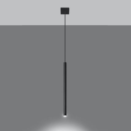 Chandelier on a string PASTELO 1xG9/8W/230V black