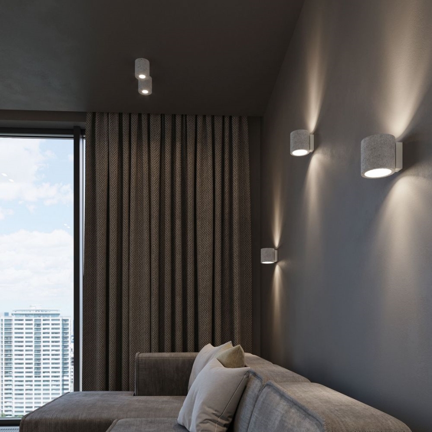 Wall spotlight ORBIS 1xG9/40W/230V concrete