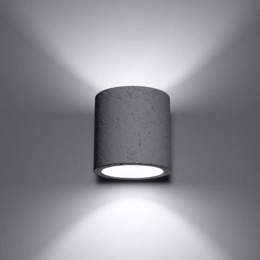 Wall spotlight ORBIS 1xG9/40W/230V concrete