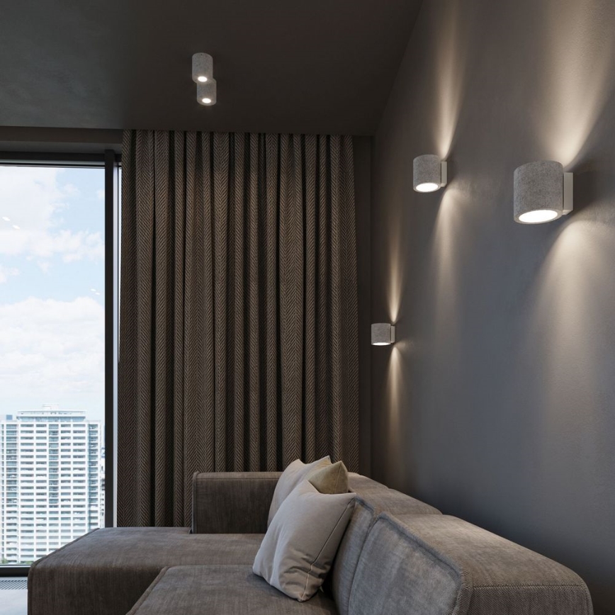 Sollux SL.0488 - Ceiling light ORBIS 1xGU10/40W/230V beton