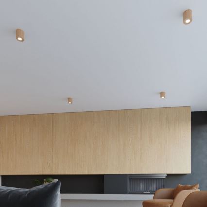 Sollux SL.0492 - Ceiling light ORBIS 1xGU10/40W/230V wood