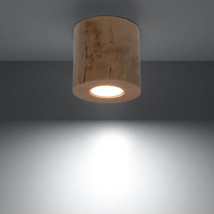Spotlight ORBIS 1xGU10/10W/230V beech