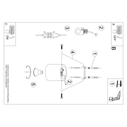 Spotlight ORBIS 1xGU10/10W/230V beech