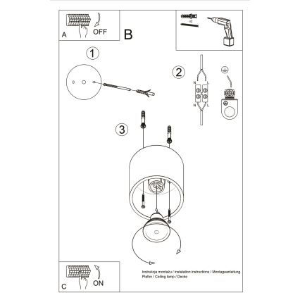 Spotlight ORBIS 1xGU10/10W/230V beech