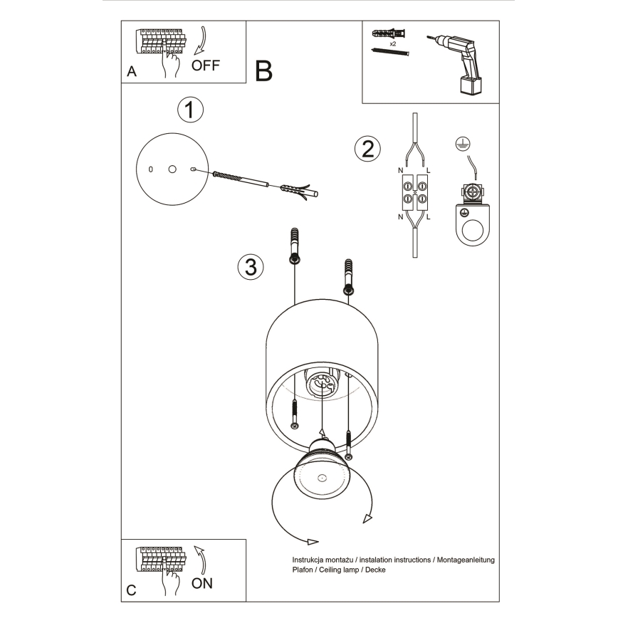Spotlight ORBIS 1xGU10/10W/230V beech