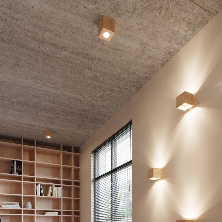 Sollux SL.0493 - Ceiling light QUAD 1xGU10/40W/230V wood