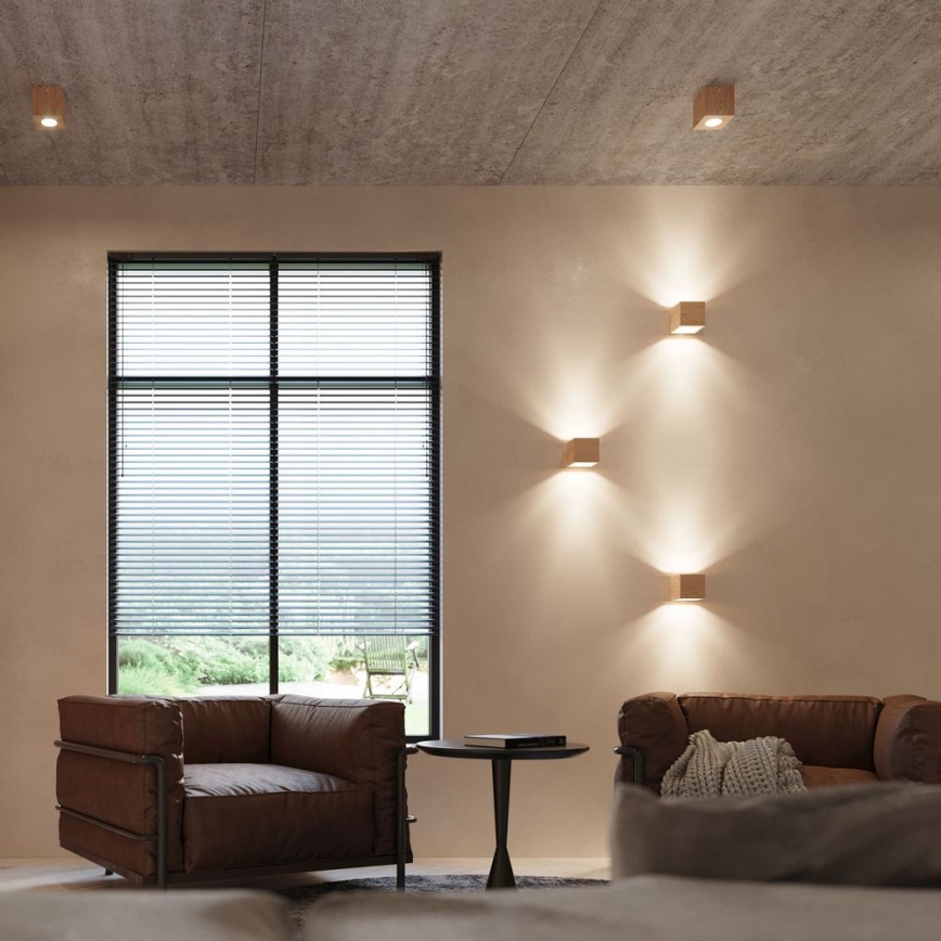 Sollux SL.0493 - Ceiling light QUAD 1xGU10/40W/230V wood
