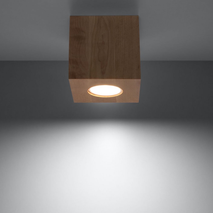 Spotlight QUAD 1xGU10/10W/230V beech