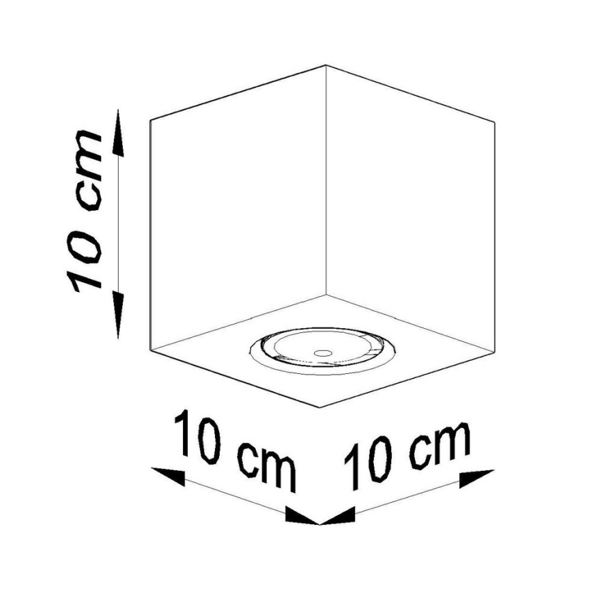 Spotlight QUAD 1xGU10/10W/230V beech