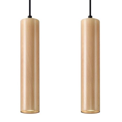 Chandelier on a string LINO 2xGU10/40W/230V beech