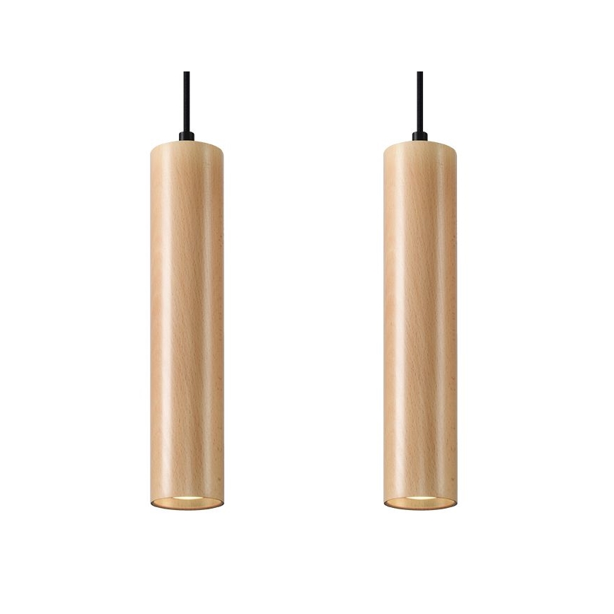 Chandelier on a string LINO 2xGU10/40W/230V beech