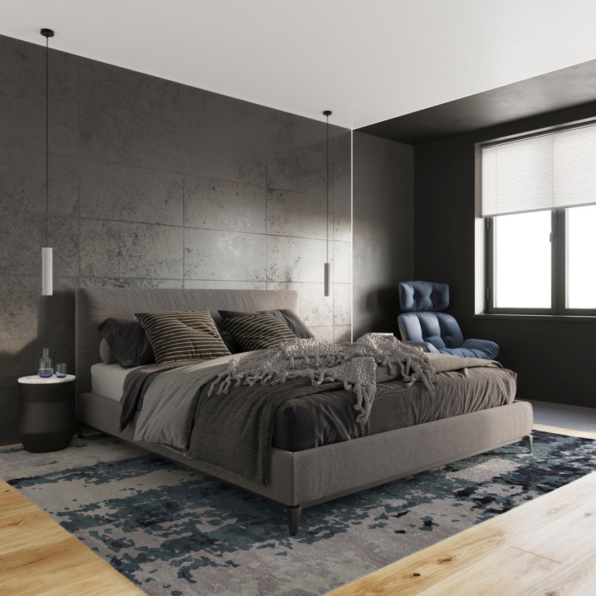 Chandelier on a string LUVO 1xGU10/40W/230V concrete/black