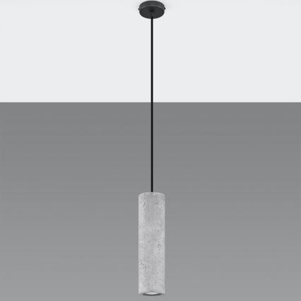 Chandelier on a string LUVO 1xGU10/40W/230V concrete/black