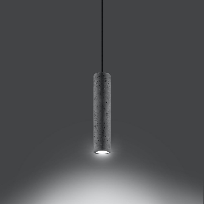 Chandelier on a string LUVO 1xGU10/40W/230V concrete/black