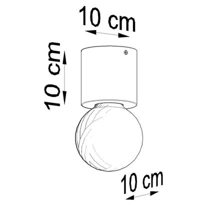 Ceiling light SALGADO 1xE27/15W/230V beech