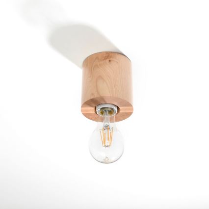 Ceiling light SALGADO 1xE27/60W/230V beech