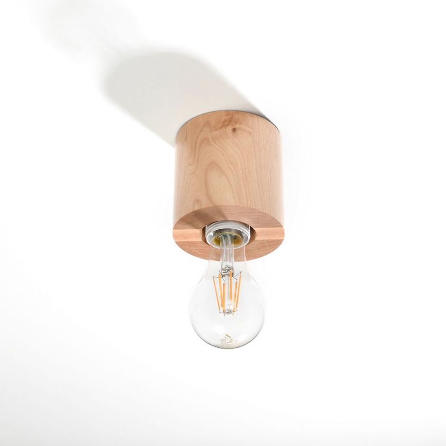 Ceiling light SALGADO 1xE27/60W/230V beech
