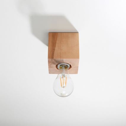 Ceiling light ABEL 1xE27/15W/230V beech