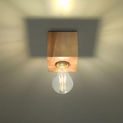 Ceiling light ABEL 1xE27/60W/230V beech
