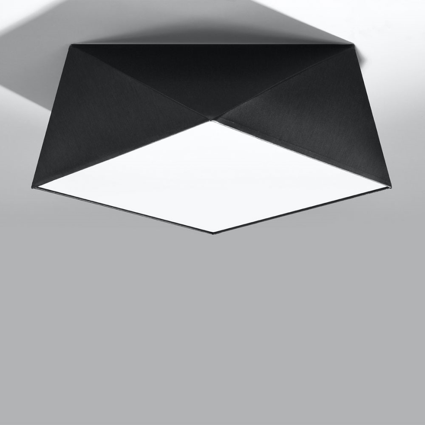 Ceiling light HEXA 2xE27/60W/230V black