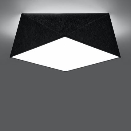 Ceiling light HEXA 2xE27/60W/230V black