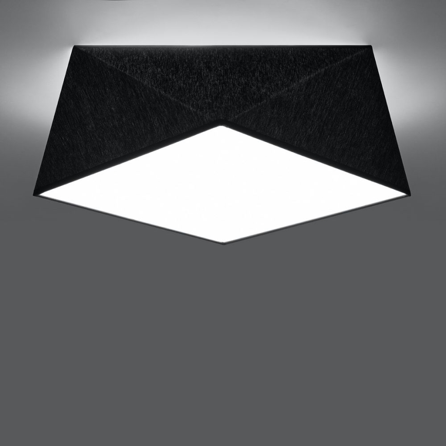 Ceiling light HEXA 2xE27/60W/230V black
