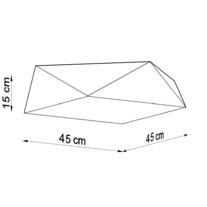 Ceiling light HEXA 3xE27/60W/230V white