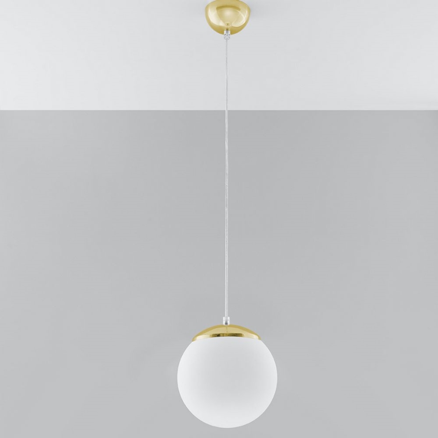 TOYA Cable Pendant Light 1xE27/60W/230V Ø 20 cm White/Gold
