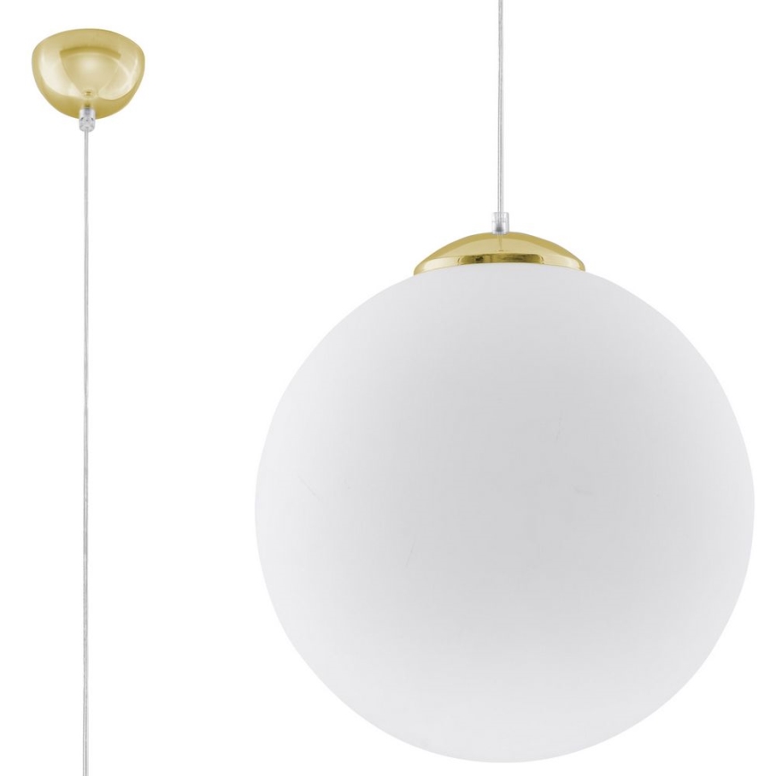 TOYA cable pendant light 1xE27/60W/230V Ø 40 cm white/gold