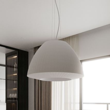 Chandelier on a string BELLA 3xE27/60W/230V d. 60 cm white
